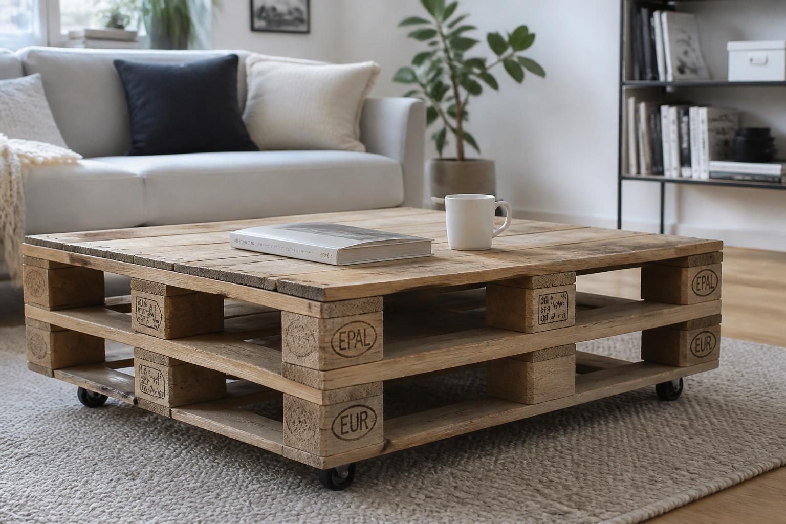 Table basse en palette : quatre versions cotées